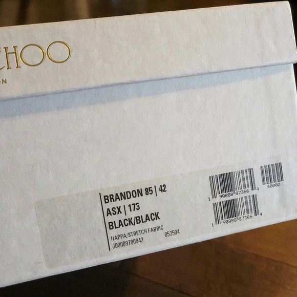 Jimmy Choo Brandon 85 Soft Leather Sock Ankle Spell Out Bootie - Picture 14 of 15